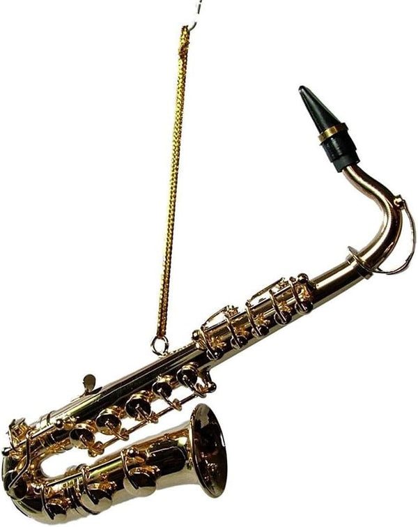 OnHoliday Music Tenor Saxophone Jazz Band Instrument Christmas Ornament, OGSA10T