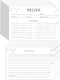 100 Count Recipe Cards, 4x6 Inch White Double-Sided Blank Cards for Weddings and Gifts