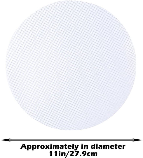 Stohua 5 pcs Non Stick Silicone Steamer Liners - Reusable Mesh Mat Round Pad for Bamboo Steamer
