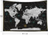 CAPSCEOLL World Map Tapestry Wall Hanging, Black White Large Map Tapestry Home Décor for Bedroom