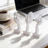 3 Set Counter (3 6") Pcs Thinker Small Statue - White Art Abstract Home Accent Figurines for Decor Woman Apartment