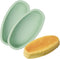 Silicone Oval Cheesecake Pan, 2 Pack Non-Stick Bakeware for Oven and Pot Baking, QLG0111-9x4.6x2.2 inch