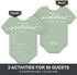 50 (Set 50) Baby Shower Advice & Prediction Cards - For Guests - Green Onesie Double Sided Advice + Predictions Cards