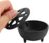 Black Iron Shaped Incense Burner, Sturdy Home Decor, Convenient for Aromatherapy with Sand