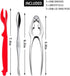 12 3 3 3 3 YGAOHF Pcs Professional Crab Leg Crackers and Tools - Includes Crab Crackers, Lobster Shellers, Crab Leg