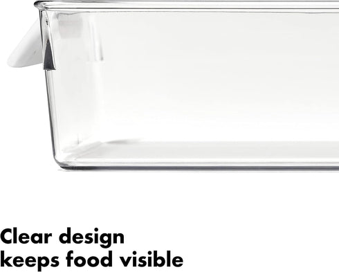 OXO Good Grips Fridge Organization Bin, 8 in x 14 in for Cheese, Meat, Fish and More
