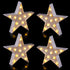 Tarpop 4 Pcs Star Plastic Night Light Battery Operated LED Marquee Star
