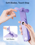 SWEETFULL Portable Handheld Mini Fan with LED Display, 2-in-1 USB Rechargeable Fan & Flashlight