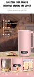 Mini Electric Soybean Milk Maker, Automatic Soy Milk Machine, Fruit Juicer, Food Blender, 110V, 350ml