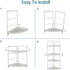 2-Tier Countertop Corner Bathroom Sink Organizer-Vanity Tray Cosmetic & Makeup Storage-Kitchen Spice Rack Standing