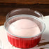 DEAYOU 100 Pack Cupcake Baking Cups, Tart Pie Tin Pan Holder for Pudding, Party, Wedding, Oven Freezer Safe (Red)