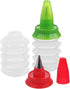 ABOOFAN 2 Pcs Cookie Icing Bottles, Squeeze Writer Bottles with Couplers and Stainless Steel Tips for Decorating