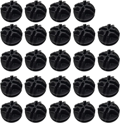 Wire Cube Connectors for Wire Grid Cube Storage Organizer, Black - 24 Pack Modular Closet Connector