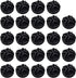 Wire Cube Connectors for Wire Grid Cube Storage Organizer, Black - 24 Pack Modular Closet Connector