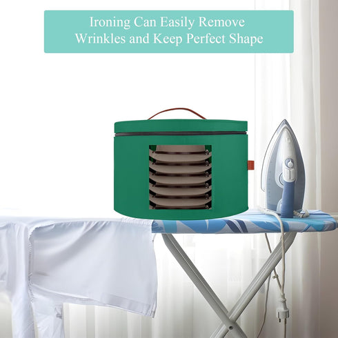Hat Box, Stackable Round Brim Hats Organizer Bag for Closet, Travel Hat Boxes for Women