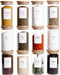 12 Pcs Glass Spice Jars With Bamboo Airtight Lids, 8oz Thicken(2.4mm) Spice