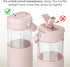 20oz SANDJEST Glass Water Bottle with Silicone Sleeve and Straw Lid for Girls Women, Glass Drinking Bottles for Travel