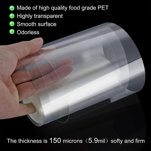 Cake Collars 12 x 39.4 Inch, Transparent Acetate Sheet for Chocolate Mousse Cake Decorating