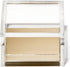 OfficeGoods Acrylic Desk Organizer – Elegant Odds & Ends Box with Gold Base for Home, Office, Kitchen, Bathroom - Small