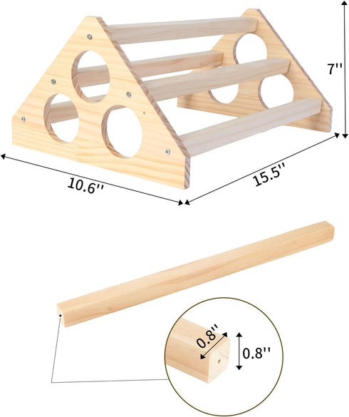 DsyysdS Wooden Chick Perch, Chick Stand Training Perch, Wood Chicken Roosting Bar for Entertainment, Strong Chick
