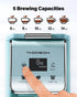 Setting, 52oz 6 to14oz K Cup Coffee Maker With Bold Single Serve Hot & Iced Coffee Maker for K-Cup and Grounds
