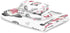 Set 3 Sets Pfrewn Cute Gnomes Hearts Pink Towels of Romantic Romantic Love Spring White Bathroom Towel Soft Absorbent