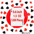Werich Casino Poker Confetti, Metallic Foil Table Scatters for Party Decorations, Wedding, Birthday