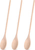 HANSGO 3PCS Long Handle Cooking Spoons, 14 Inch Wooden Tasting Spoons for Japanese Style Cooking