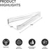 Party Essentials 20-Piece Plastic Party Buffet Serving Utensils Kit, Spoons/Forks/Tong