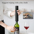 Electric Wine Opener Set, Battery Operated Corkscrew with Storage Base, Automatic Wine Opener for Home Bars (Black)