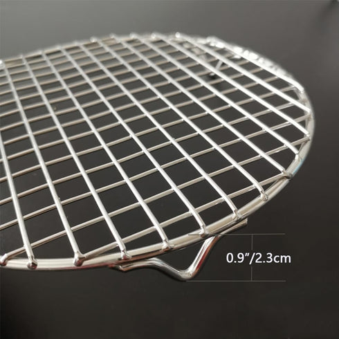 Round Steaming Rack with Legs Cooling and Baking Barbecue Rack Dia 8.9" 304 Stainless Steel Straight Wire for Air Fryer Instant Pot Pressure Cooker Canning Dutch Oven (225mm/8.9")