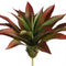 JUSTOYOU Large Artificial Succulents Aloe Plants - Real Touch Fake Flowers Unpotted (1, Green-Red)
