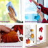 VEYLIN 6 Sheets 200Pcs Thanksgiving Window Clings, Autumn Maple Leaves Static Stickers for Window Decoration