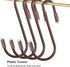 Hotop 36 Pieces S Hooks for Hanging, 2.4 Inch Heavy Duty Non Slip Metal Hanger for Kitchen, Closet, Bathroom