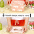 Foldable Storage Basket - Set of 6 Small Collapsible Canvas Organizers with Handle for Home Decor and Toys