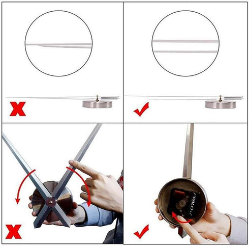 FASHION in THE CITY Big Size 3D DIY Mirror Surface Wall Clock, Silent Non-Ticking Decorative Movement Clocks