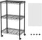 SINGAYE 3 Small Shelves Storage Shelf Wire Shelving Unit Metal Shelf Adjustable