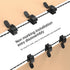 50 Pack GEZIDEA Christmas Light Clips Outdoor, Universal Gutter & Shingle Clips for Hanging Mini String Lights, Roof