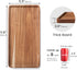 2 Pack Tray,11.8x5.9 Inch VERTORGAN Acacia Wood Serving Decorative Trays Platter for Coffee Table,Living