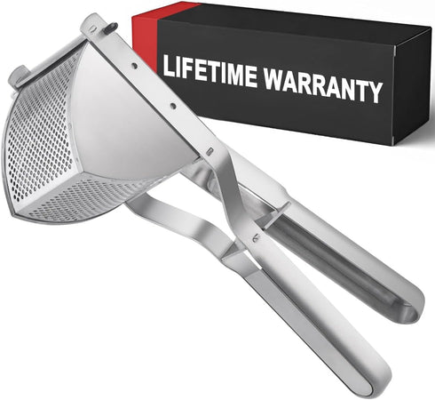Potato Ricer Good Grip, Potato Masher Stainless Steel Professional Masher Kitchen Tool