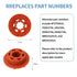 WR02X12008 Refrigerator Evaporator Fan Motor Grommet,for fit GE & Hotpoint Refrigerators and Freezer Replacement Parts WR02X10519, 1091586, AH963756, EA963756, PS963756