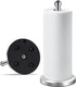 DAWNER Paper Towel Holder Countertop with Weighted Suction Cup Base, Stainless Steel Freestanding Holder for Kitchen