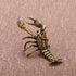 Kisangel Brass Lobster Figurine Feng Shui Statue Wealth Good Luck Sculpture Archaize Artware Chinese Tea Pet Nautical