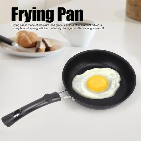 Nonstick Frying Pan, Professional Prevents Stick Stain Resistance Light Smoke Stainless Steel Omelet Pan, Dishwasher Safe, Nonstick Pan for Cooking & Frying(16cm) by Gavigain