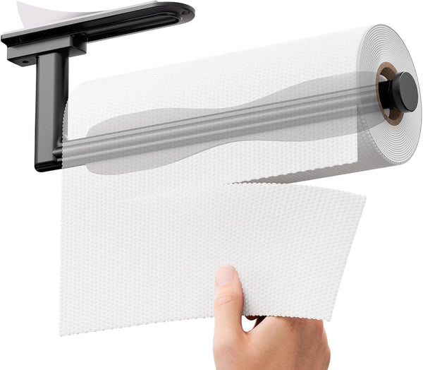 zaa Paper Towel Holder Under Cabinet - Self Adhesive or Drilling Paper
