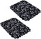 Yolife Pebble Sink Mats - PVC Sink Saddle Protectors for Stainless Steel Sink, 2 Pack (Black), 15.8inch x 12inch