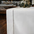 48 Inches, 100% 14 48 Inch Summer, Signature Linen by D'Moksha White Table Runner Pure Linen, Hemstitch, Coffee Table