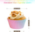 Standard Cupcake Liners 400 Count Colorful Paper Baking Cups Disposable Cupcake Wrappers for Wedding and Party Baking Supplies (Gradient Color) by SKIDEC
