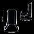 Chunful 2 Pieces Acrylic Plate Stands Clear Acrylic Easels Display Stands with Deep Support Shelves for Display Card Holder Photos Book Picture Table Top Holder Home Decors (3 x 2.6 x 2.2 Inch)
