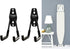 2Pcs Ironing Board Hook, Wall Mount Holder for Laundry & Utility Rooms